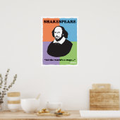 Poster en classe colorée Shakespeare 18" x 24" (Cuisine)