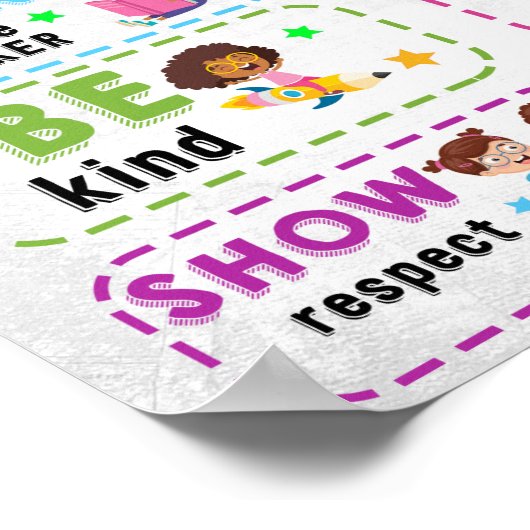 Poster en classe de règle (Coin)