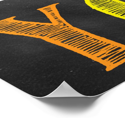 Poster en classe de travail dur (Coin)