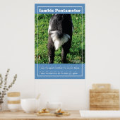 Poster en classe Iambic Pentameter 24" x 36" (Cuisine)