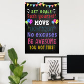 Poster en classe Motivational pour la classe (Bureau à domicile)