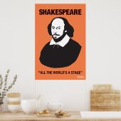 Poster en classe Orange Shakespeare (Cuisine)