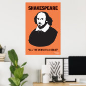 Poster en classe Orange Shakespeare (Bureau à domicile)