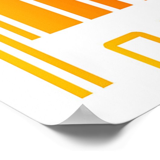 Poster en code barre coloré (Coin)