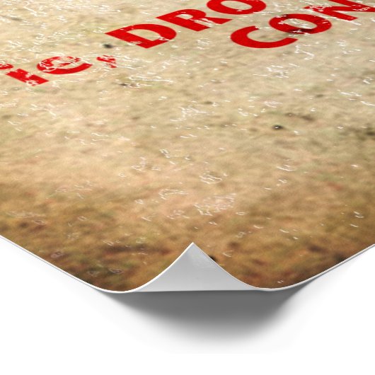 Poster "En Coque De Bite Zombie" (Coin)