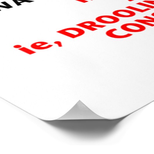 Poster "EN COQUE DE ZOMBIE BITE" (Coin)