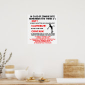 Poster "EN COQUE DE ZOMBIE BITE" (Cuisine)