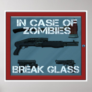 Poster En coque de Zombies briser verre