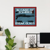 Poster En coque de Zombies briser verre (Bureau à domicile)