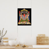 Poster en couleur de la déesse hindoue Kali (Cuisine)