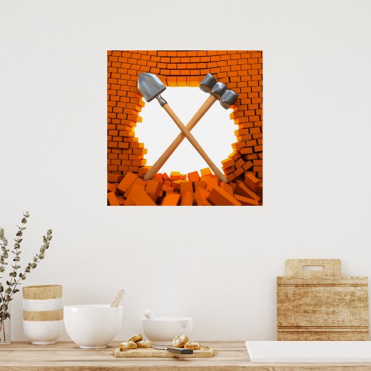 Poster En cours de construction (Cuisine)