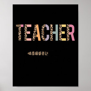 Poster En Cours S'Il Vous Plaît Attendre Leopard Enseigna