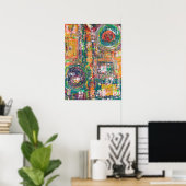 Poster en cuir 18 x 24 (Bureau à domicile)