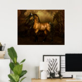 Poster en cuir de cheval Shikoba (Bureau à domicile)