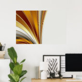 Poster en cuir - Fractal (Bureau à domicile)