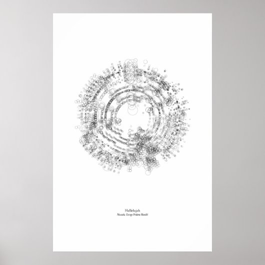 Poster En dehors du personnel : Alléluia (noir) (Devant)