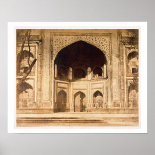 Poster En dehors du Taj Mahal, illustré probablement dans