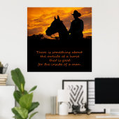 Poster En dehors d'un cheval (Bureau à domicile)