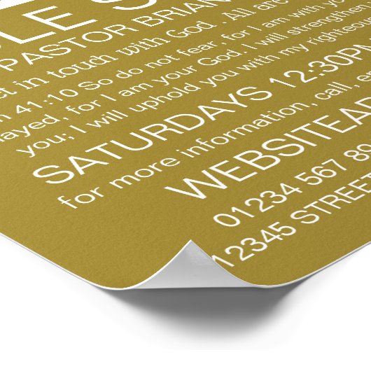 Poster En Dieu, Nous Avons Confiance, Crucifix, Classe Bi (Coin)