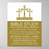 Poster En Dieu, Nous Avons Confiance, Crucifix, Classe Bi (Devant)