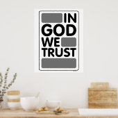 Poster En Dieu, nous faisons confiance (Cuisine)