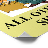 Poster en dieu, nous faisons confiance à la plaisanterie  (Coin)