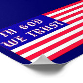 Poster En Dieu, nous faisons confiance au drapeau américa (Coin)