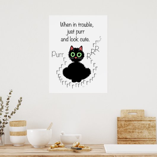 Poster En difficulté (Cuisine)