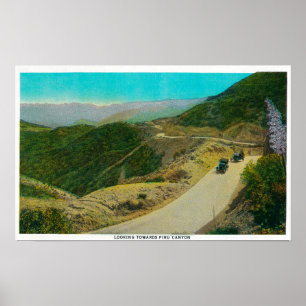 Poster En direction de Piru CanyonRidge Route, CA
