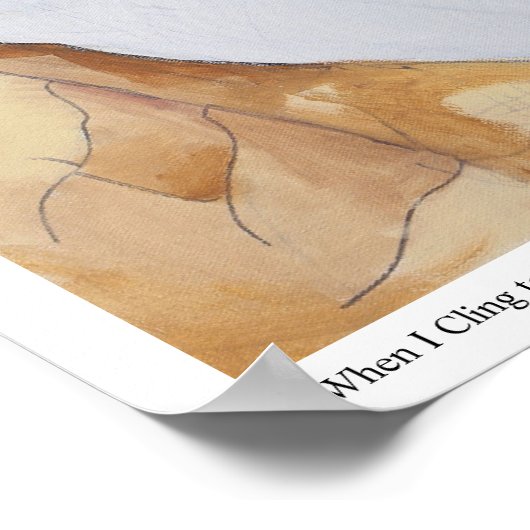 Poster en édition limitée "Quand je m'accroche à v (Coin)