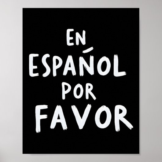 Poster En Espagnol S'il Vous Plaît Professeur d'espagnol (Devant)