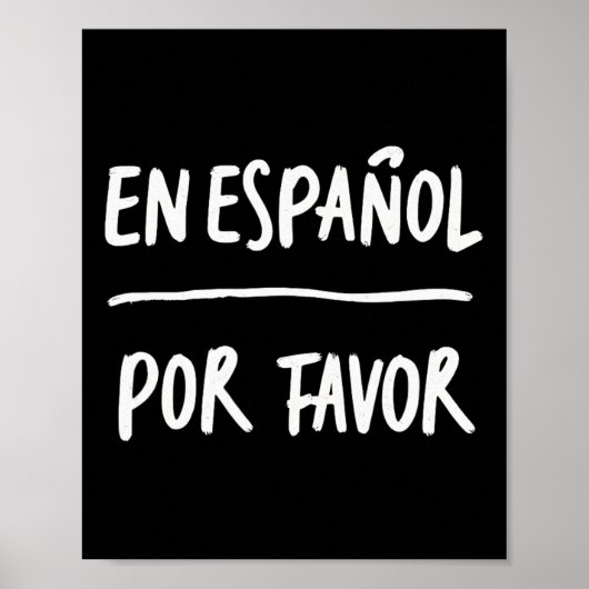 Poster En Espagnol S'il Vous Plaît Professeur d'espagnol (Devant)