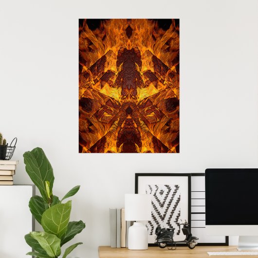 Poster En feu ! (Bureau à domicile)