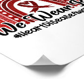 Poster En Février, Nous Portons Une Sensibilisation Aux M (Coin)