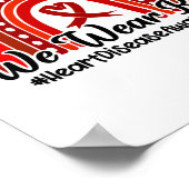 Poster En Février, Nous Portons Une Sensibilisation Aux M (Coin)