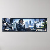 Poster En fin d'après-midi dans mon bureau - Ultra large (Devant)