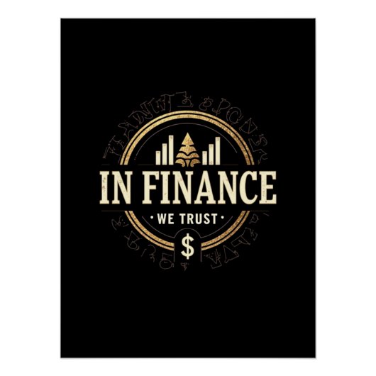 Poster En finance, nous faisons confiance - finance class (Devant)