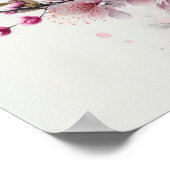Poster en fleurs de cerisier rose (Coin)