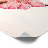 Poster en fleurs de cerisier rose (Coin)