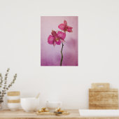 Poster en fleurs rose orchidée Imprimer (Cuisine)