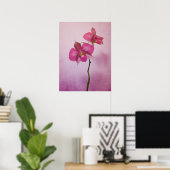 Poster en fleurs rose orchidée Imprimer (Bureau à domicile)