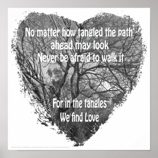 Poster en forme de coeur (Devant)