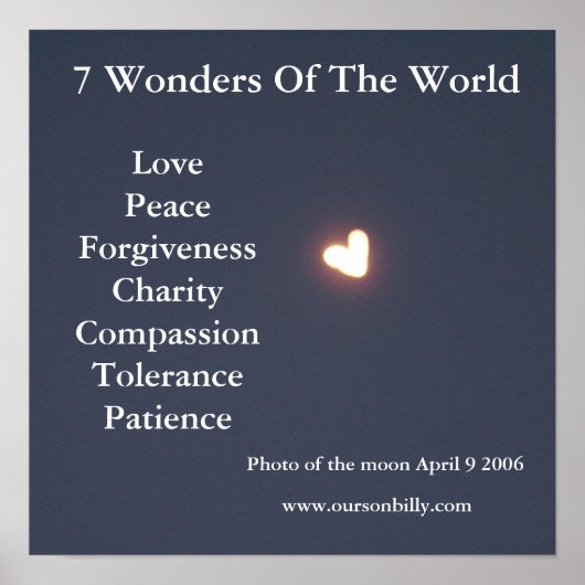 Poster en forme de coeur (Devant)