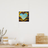 Poster en forme de coeur dans le ciel (Cuisine)