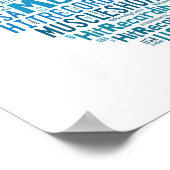 Poster en forme de cueillette des pousses musculai (Coin)