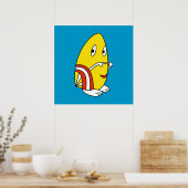 Poster en forme d'oeuf de kawaii (Cuisine)
