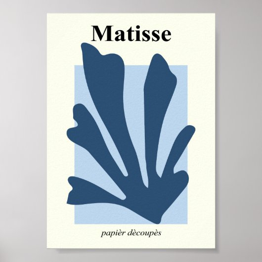 Poster en forme inspiré de Matisse (Devant)