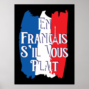 Poster En Français S'il vous Plait - Langue Française