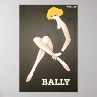 Poster en français vintage