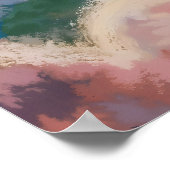 Poster En haut - Illustration peinte Style Plan Art (Coin)